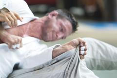 Judista Lukáš Krpálek při tréninku na olympiádu do Ria