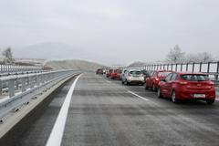 Dálnice D8 - prohlídka posledního úseku před dokončením - 6.12.2016