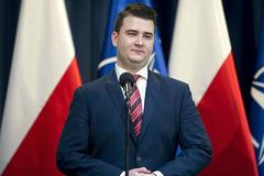Bartlomiej Misiewicz, pravá ruka polského ministra obrany.
