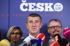 Volební štáb ANO - tisková konference