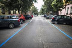 Parkování v Praze - modrý pruh