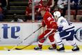 NHL: Toronto Maple Leafs vs. Detroit Red Wings (Anthony Mantha a Roman Polák)
