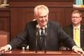 Prezident Miloš Zeman v Poslanecké sněmovně