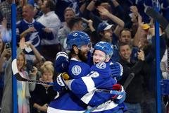 Ondřej Palát, radost, Tampa, NHL 2016/17