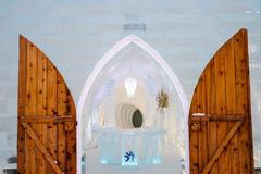 Hotel z ledu v Kanadě