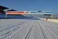 zasněžený autodrom Most