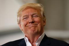 Donald Trump na shromáždění svých příznivců na Floridě