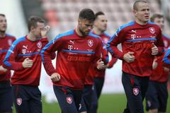 Trénink fotbalové reprezentace