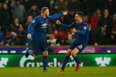 Wayne Rooney se raduje z 250. branky v dresu Manchesteru United