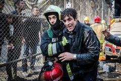 Požár budovy v Teheránu