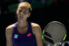 Kristýna Plíšková v zápase Australien Open 2017 s Angelique Kerberovou