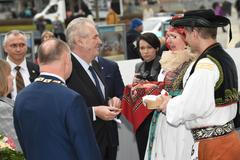 Prezident Miloš Zeman na návštěvě Olomouckého kraje.