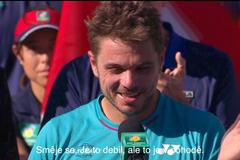 Je to debil, zažertoval Wawrinka na adresu smějícího se Federera