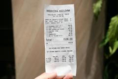 Účtenky po zavedení EET