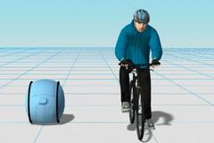 Vozítko Gita doveze nákup samo. Umí se pohybovat rychle jako cyklisté