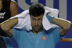 Novak Djokovič v utkání s Kyrgiosem