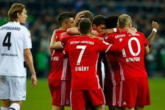 Radost hráčů Bayernu Mnichov