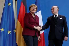 Angela Merkelová a Bernard Cazeneuve