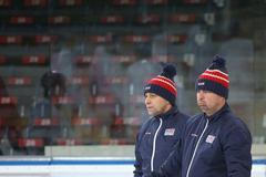 Trénink repre: Josef Jandač a Jaroslav Špaček