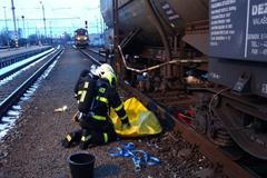 Studénka - benzol - hasiči