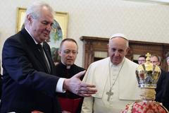Miloš Zeman a papež František