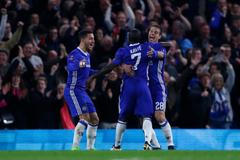 Chelsea - Manchester United, čtvrtfinále FA Cupu 2017: radost Chelsea