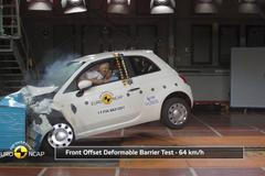 Fiat 500 v crash testu neoslnil. Při nárazu jsou řidič i spolujezdci ve velkém ohrožení