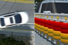 Pohyblivá svodidla postrčí auto zpátky na vozovku. Mohou zabránit smrtelným nehodám