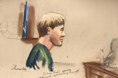 Dylann Roof, střelec z Charlestonu, v soudní síni