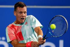 Tomáš Berdych na turnaji v Abú Zabí