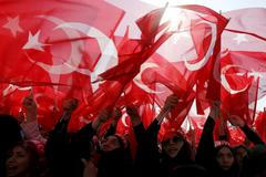 Příznivci tureckého prezidenta Erdogana