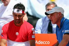 Davis Cup 2017: Fabio Fognini  a italský kapitán Corrado Barazzutti