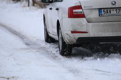 auto, zima, sníh, silnice