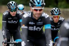 Christopher Froome trénuje na Tour de France 2014