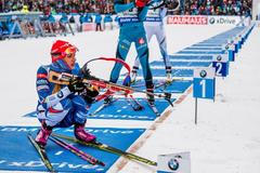 Gabriela Koukalová stíhací závod v Oberhofu