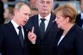 Vladimir Putin Miloš Zeman Angela Merkelová oslavy vylodění v Normandii 2014