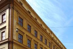 Administrativní budova v blízkosti pražského hlavního nádraží