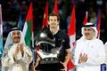 Andy Murray po vítězství na turnaji v Dubaji 2017