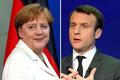 Merkelová - Macron