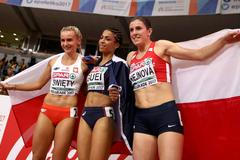 Justyna Swieta, Floria Gueiová a Zuzana Hejnová a  na HME 2017