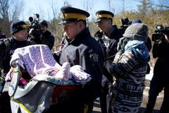 Uprchlíci na kanadsko-americké hranici, únor 2017