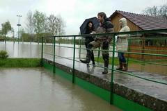 Záplavy - povodeň - Bečva - Olomoucký kraj