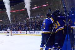 Radost hokejistů St. Louis