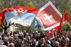 Černá Hora - demonstrace proti NATO