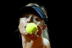 Maria Šarapovová na turnaji ve Stuttgartu