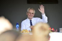 Prezident Miloše Zeman při návštěvě Jihomoravského kraje