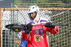 Petr Čech s českou lakrosovou reprezentací žen