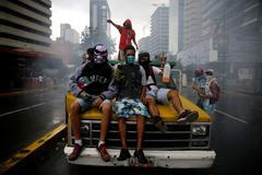 Protesty ve Venezuele.