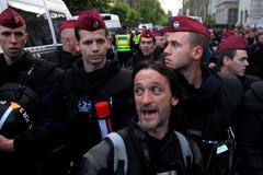 Protesty v Budapešti proti zákonu o vysokých školách.