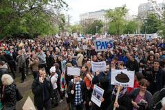 Protesty v Budapešti